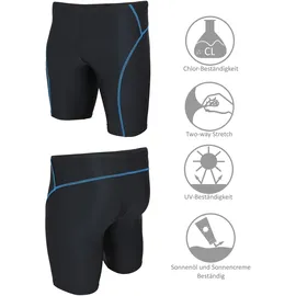 Aquarti Badehose Aquarti Knielang Blau/Schwarz XXL