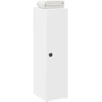 vidaXL Badezimmerschrank mit Rollenhalter 20,5 x 72 x 22 cm Weiß
