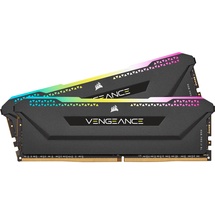 Corsair Vengeance RGB PRO SL schwarz DIMM Kit 32GB, DDR4-3600, CL18-22-22-42 (CMH32GX4M2D3600C18)