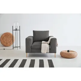 OTTO products Loungesessel OTTO PRODUCTS "Finnja", grau, B:105cm H:83cm T:103cm, Luxus-Microfaser: aus recycleten Textilien (100% PES), Sessel, Lounge-Sessel, mit Recycling-Bezug