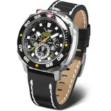 Vostok Europe VK67-650E725 Herrenuhr Systema Periodicum Chronograph Sulfur - Schwarz/Schwarz