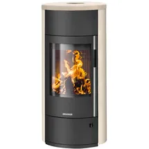 Oranier Polar Neo Vantage W+ Stahl Schwarz/Abdeckplatte Kalkstein