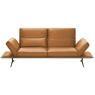 KOINOR Einzelsofa aus Echtleder Fendo , gelb , Maße (cm): B: 236 H: 73 T: 123.0