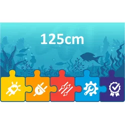 PRO2 LED Hängeleuchte 125cm für Aquarien Beleuchtung | Komplett-Set            