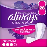 Always Discreet Inkontinenz-Slipeinlagen Normal (28 Binden) für Damen, starker Schutz, den Sie kaum spüren