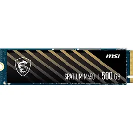 MSI SPATIUM M450 PCIe 4.0 NVMe M.2 500GB - 500 GB, 2280), SSD