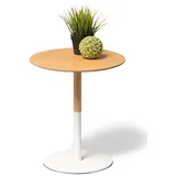 M2 Kollektion Beistelltisch rund Braun Eiche 46 x 40 cm