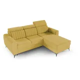 moeblo Ecksofa mit Schlaffunktion und Bettkasten, Couch für Wohnzimmer, Schlafsofa, Eckcouch L-Form Sofagarnitur Sofa Wohnlandschaft - Ottomane links al... - Gelb