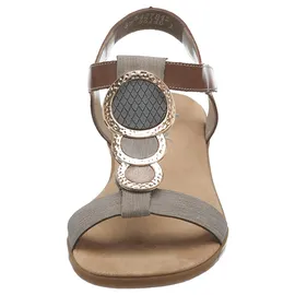 Rieker Riemchensandale Damen Grau/Braun 41