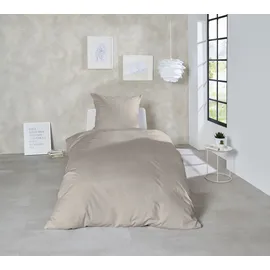 Primera Uni Luxus-Satin Grau 200 x 200 cm + 80 x 80 cm