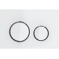 Geberit BetPl Sigma21 für 2-Mengen-Sp Glas weiß