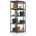 Juskys Eckregal Metall 180 x 70 x 40 cm Grau