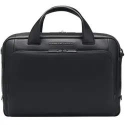 Porsche Design Roadster Aktentasche Leder 38 cm Laptopfach  schwarz