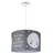 Paco Home Pendelleuchte Baby Lampenschirm Stoff Rund Sterne Kinderlampe E27