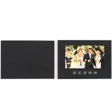 CHICIRIS Anpassbare Video -Wiedergabe Elektronischer Grußkarte für Besondere Anlässe, HD -Wiedergabebroschüre für Medienwerbung, Plastik Metall 8.3 X 5,9 X 0,4in (10 Zoll)