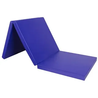 CCLIFE Weichbodenmatte Klappbar Turnmatte Weichbodenmatte Gymnastikmatte Yogamatte 180x60x5 blau