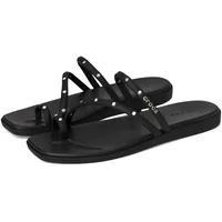 Crocs Herren Miami Studded Toe Loop Sandal Sandalen, Black, 42/43 EU
