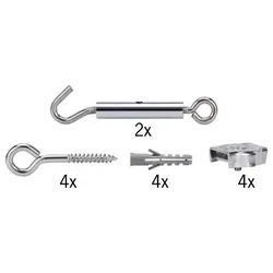 Seilsystem Montageset Halterung Chrom