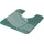 KLEINE WOLKE Kent Grün 55 x 50 cm mit Ausschnitt