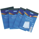 Stylex 40604, kariert, A7, FSC-zertifiziertes Papier, 4 Stück