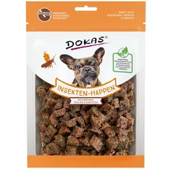 DOKAS Insekten-Happen 100g Hundesnacks Mehlwürmer, Grillen & Karotten 10 x 100 Gramm