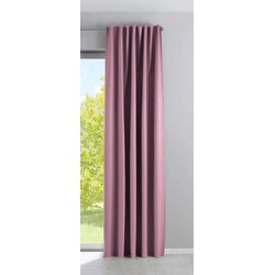 Vorhang, Gardinenbox, Schlaufen (1 St), abdunkelnd rosa