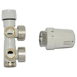 Feuer-Anker Badheizkörper 800 x 400 mm 317 W weiß Mittelventil