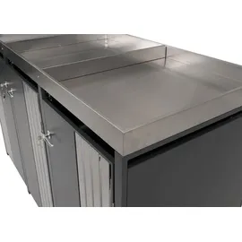 MCW Mülltonnenverkleidung O67 260 x 125 x 84 cm anthrazit