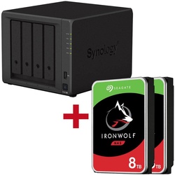 Synology DiskStation DS923+ 4 Einschübe NAS-Server Leergehäuse + 2x Seagate Ironwolf SATA 3.5" HDD 8TB Festplatte