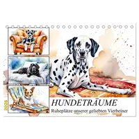 Calvendo Hundeträume (Tischkalender 2026 DIN A5 quer), CALVENDO Monatskalender: