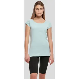 Build Your Brand Damen T-Shirt Ladies Wide Neck Tee, Farbe Cherry, Größe 3XL
