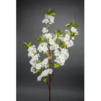 Seidenblumen Roß Kirschblütenzweig 105cm weiß ZF Kunstblumen Seidenblumen künstliche