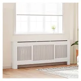 vidaXL Heizkörperabdeckung 2 pcs Weiß 205 x 20,5 x 81,5 cm