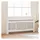 vidaXL Heizkörperabdeckung 2 pcs Weiß 205 x 20,5 x 81,5 cm