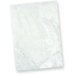 TATMOTIVE 48-0500 Marmor DIN A4 500 BLATT Briefpapier Grau-Blau Speisekarte Papier