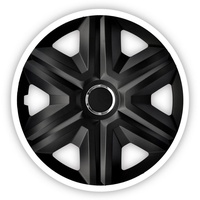 NRM Radkappen Fast Lux, 16 in Zoll, (4-St) Radzierblenden 16" schwarz|weiß
