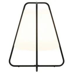 Teepee Zafferano Wiederaufladbare LED-Lampe – Touch, Innen und Außen IP65, Modernes Design, Kabellos, Schwarz