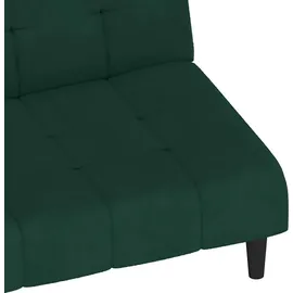 vidaXL vidaXL, Schlafsofa 2-sitzer Dunkelgrün Samt