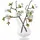Loberon Dekoblume 2er Set Gráda, naturnahe Nachbildung von Kirschzweigen, Filigrane Blüten, Kunstblume, Deko-Zweig, Dekoration, Polyester, Kunststoff, Eisen, weiß
