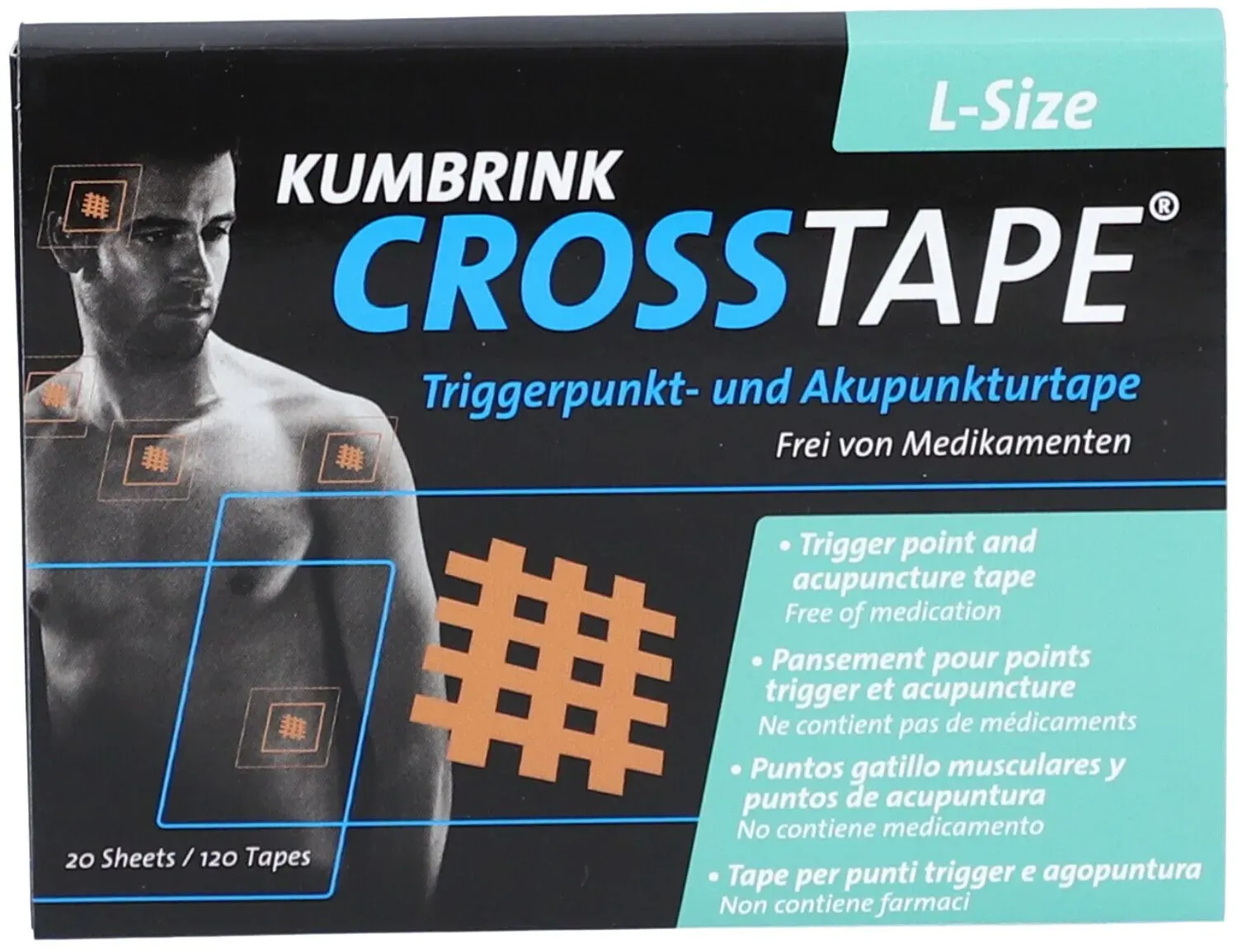 Crosstape Schmerz- Akupunkturtape L 1