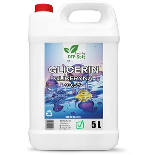 Glycerin Glyzerin 99,5% Pharmaqualität E422 Flasche rein pflanzlich | Liter | (5000ml 5liter)