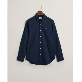 GANT Pinpoint Oxford Langarmhemd Blau XL