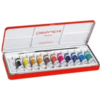 Caran d'Ache Gouache Farbtuben Set 12 St. mehrfarbig 10 ml