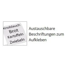 Continenta Vorratsdose quadratisch weiß 10 cm x 10 cm x 16,5 cm 1 l