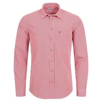 Nübler Trachtenhemd Langarm Rudi in Rot | Gr.: XL