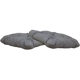 Chicreat Set mit 2 Sitzkissen 50 x 50 cm Hellgrau