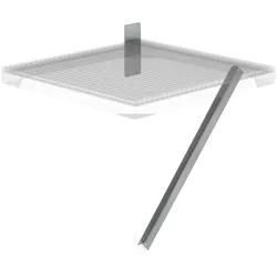 Munk Flanschplatte und Strebe für Ziegelmauerwerk, Tiefe 1000mm - 060953