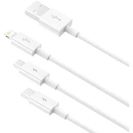 Baseus Superior 3in1 USB Kabel iPhone Lightning USB-C / / Micro-USB 3,5 A 1,5 m