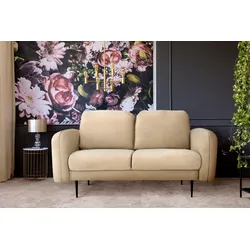 2-Sitzer LEONIQUE "Skidi", beige, B:185cm H:81cm T:93cm, Korpus/Basismaterial: 100% Polyester. Sitzfläche: 100% Polyester, Sofas
