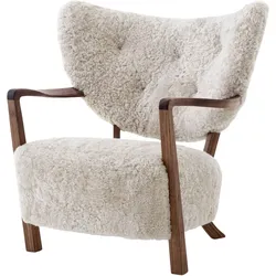&Tradition Wulff ATD2 Sessel, walnuss geölt / sheepskin moonlight